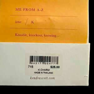 For Kendra Scott charms. New with tags.